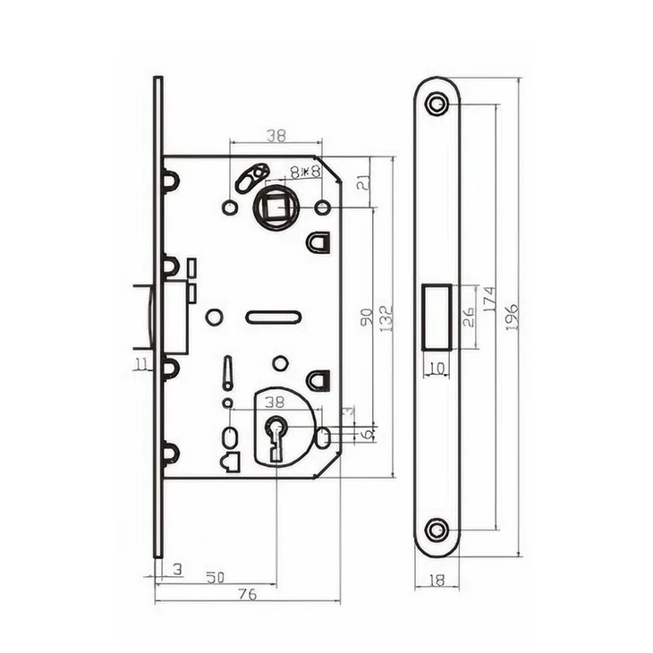 Magnetic Mortise Lock Body factory Magnetic Mortise Lock Body factory